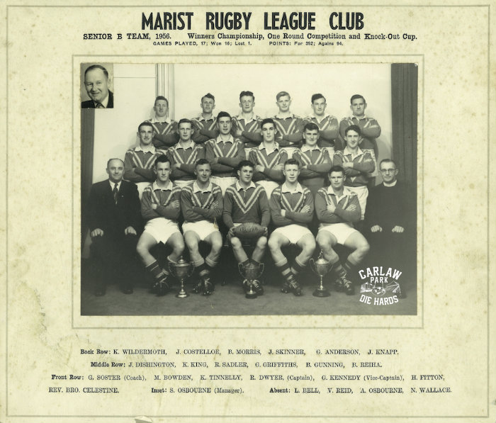 Marist Rugby League Senior B Team 1956